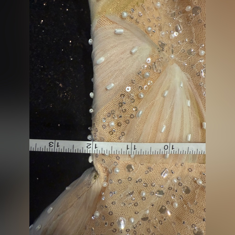HELSI Vivi Strapless Cocktail Midi Dress With  embellishments Size XS Preloved - Picture 5 of 6